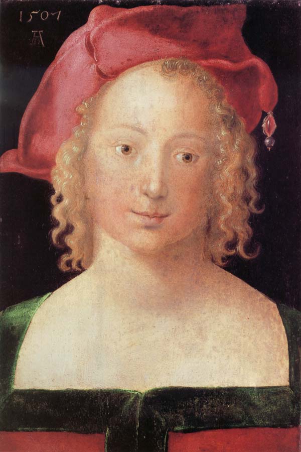 Young Woman with a Red Beret